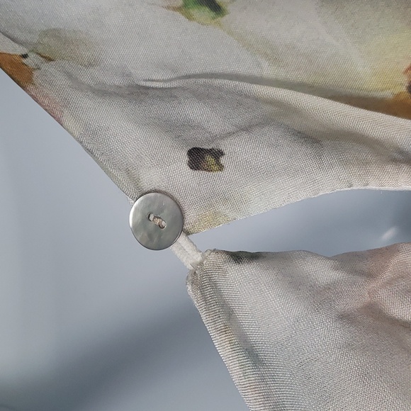 Floral Silk blend flowy dress NWT - Picture 6 of 12